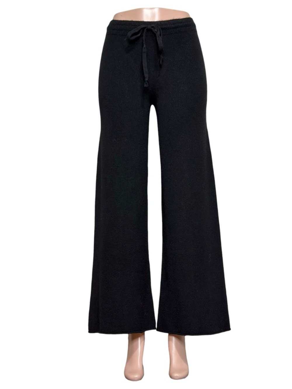 JAKI LONDON Relaxed Soft Knit Pants, Black, S/M - Picture 6 of 12